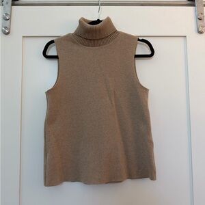 NEW Zara Camel Knit Turtleneck Top- size S